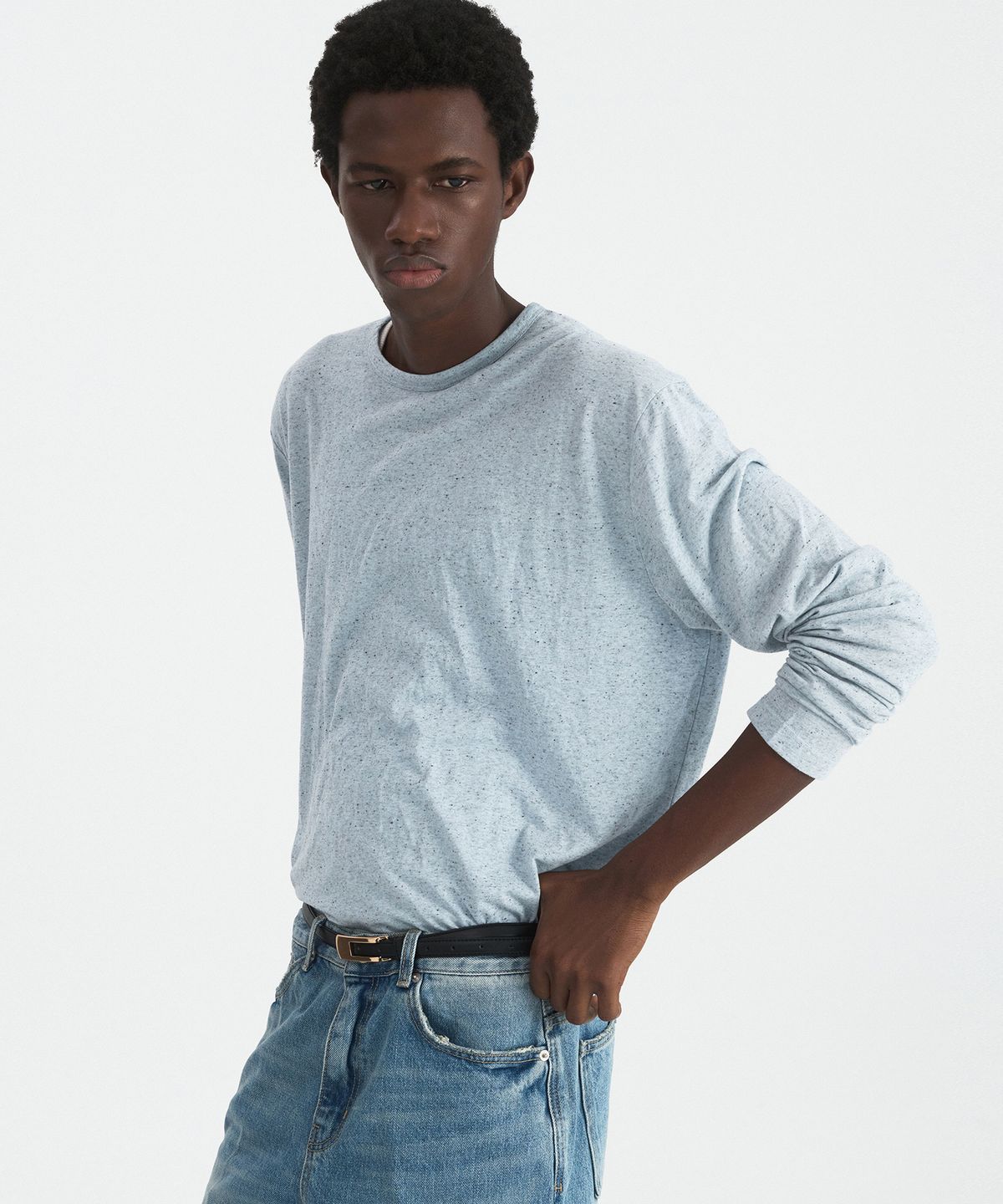 윈더(WINDER) NEPP OREO JERSEY TOP - LIGHT BLUE