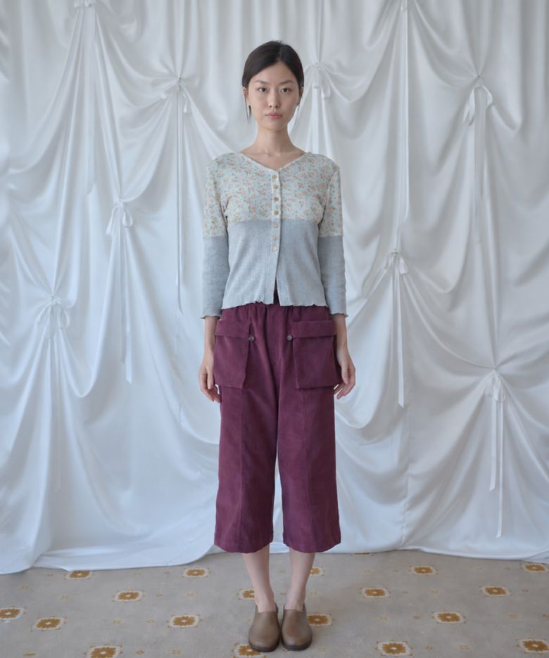 Ankle Corduroy Pants / Plum