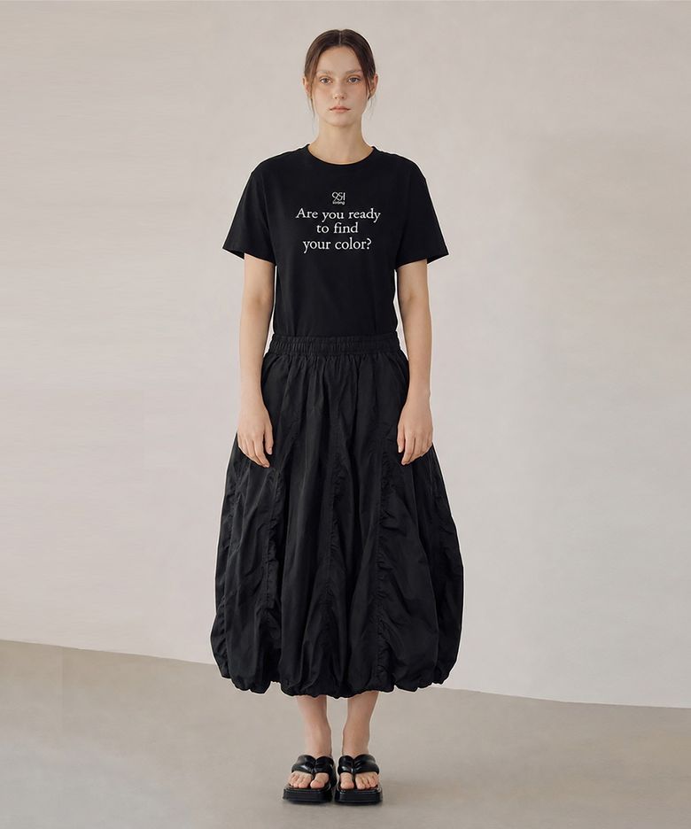 튤립 스커트 블랙 TULIP SKIRT