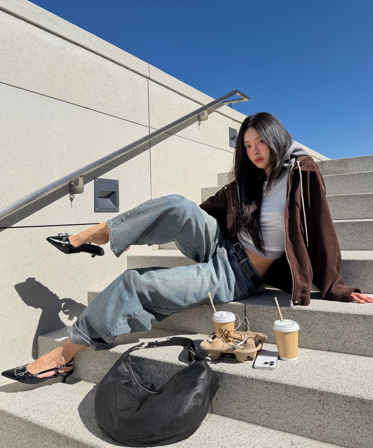 미쏘(MIXXO) 라운드 빅 호보백_MIABXGT11C