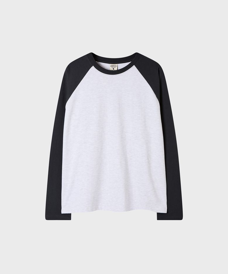 Two-Tone Raglan Long Sleeve T-shirt(M) / WHLAG4T91M