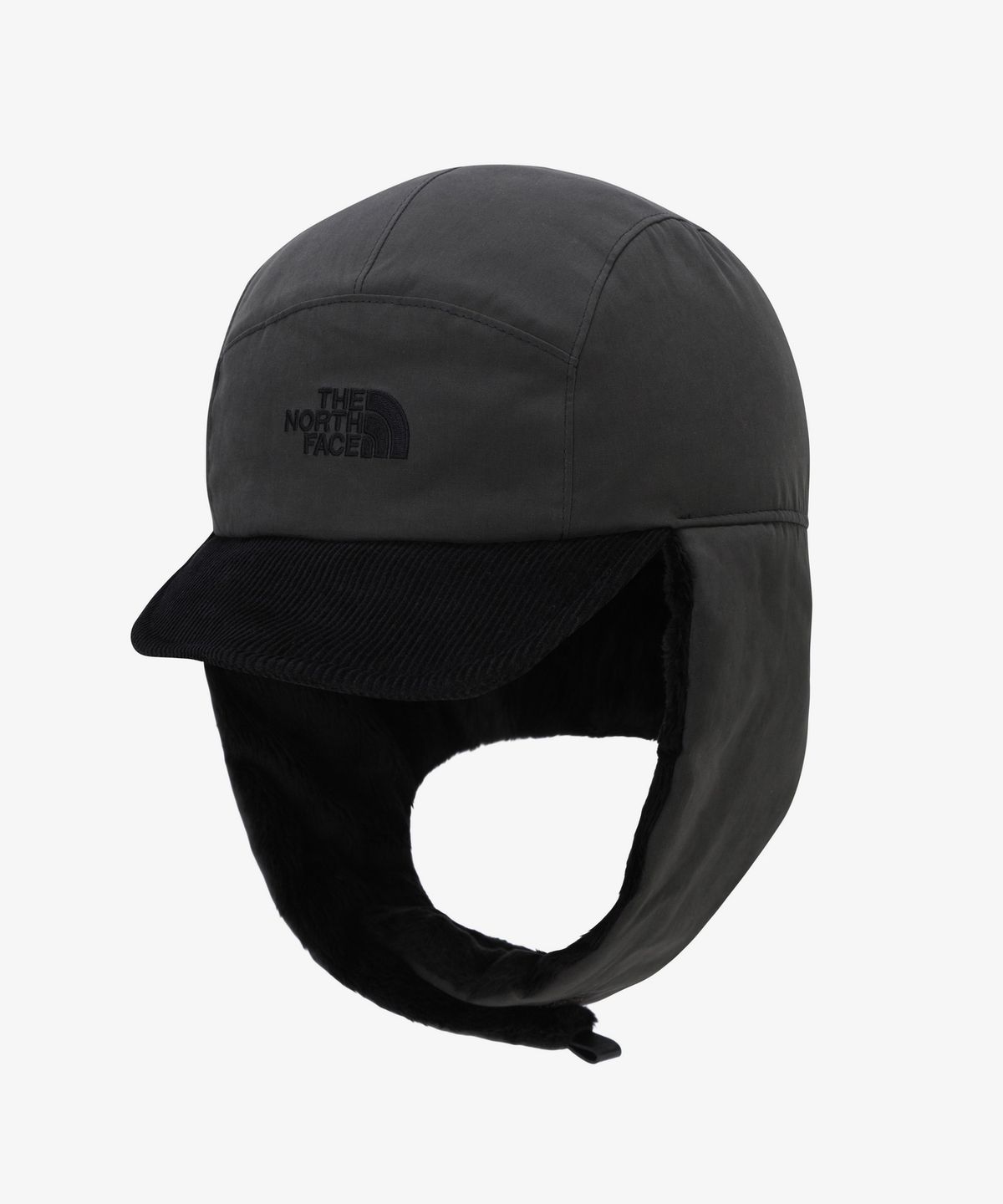 노스페이스(THE NORTH FACE) NE3CS56K 왁스드 코튼 이어머프 캡 DARK CHARCOAL