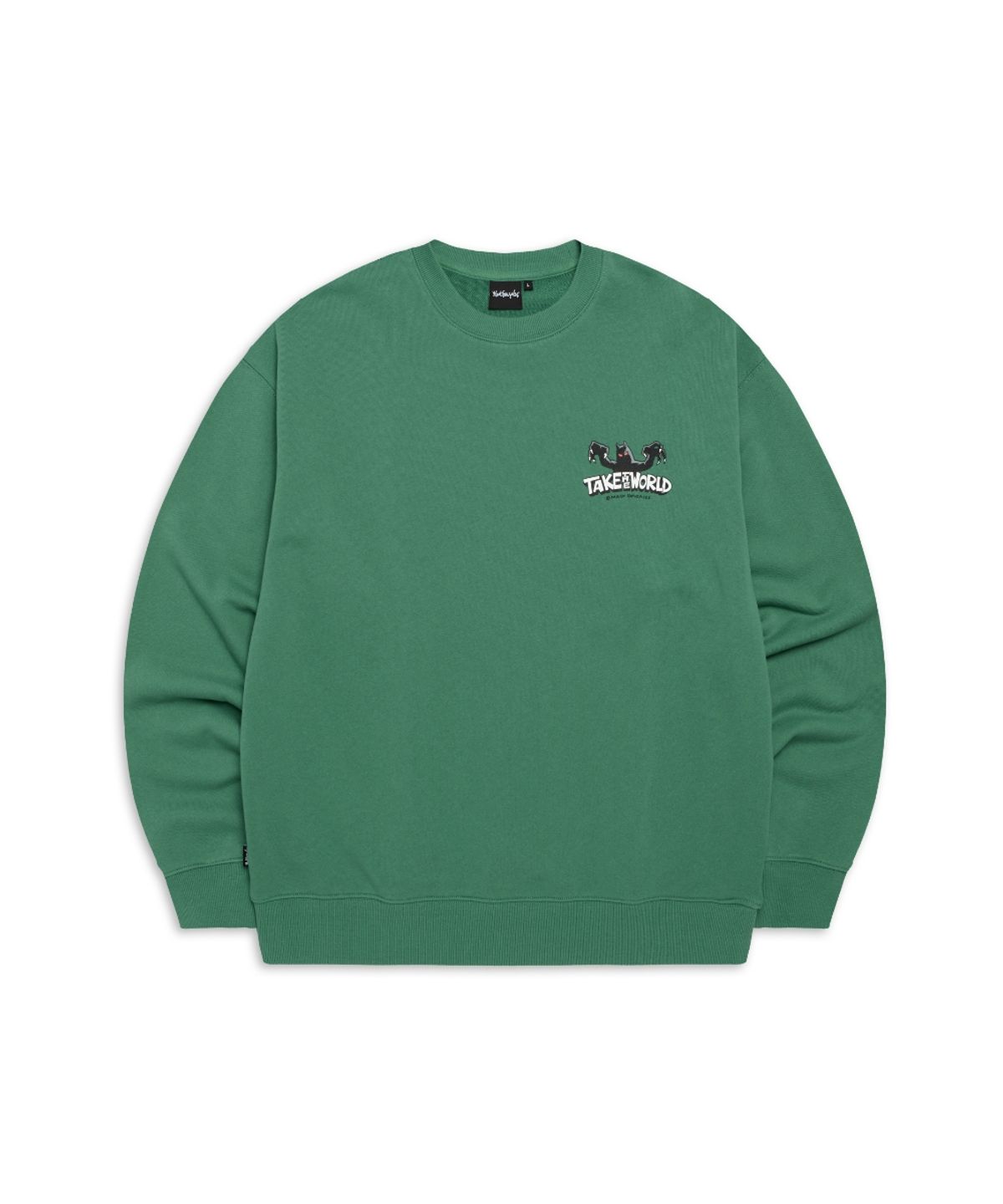 마크곤잘레스(MARK GONZALES) 라이트닝 데빌곤즈 스웨트 셔츠 - VINTAGE GREEN