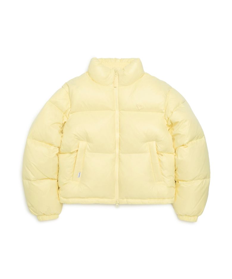 우먼즈 엔젤 크롭 푸퍼 다운 자켓 - YELLOW