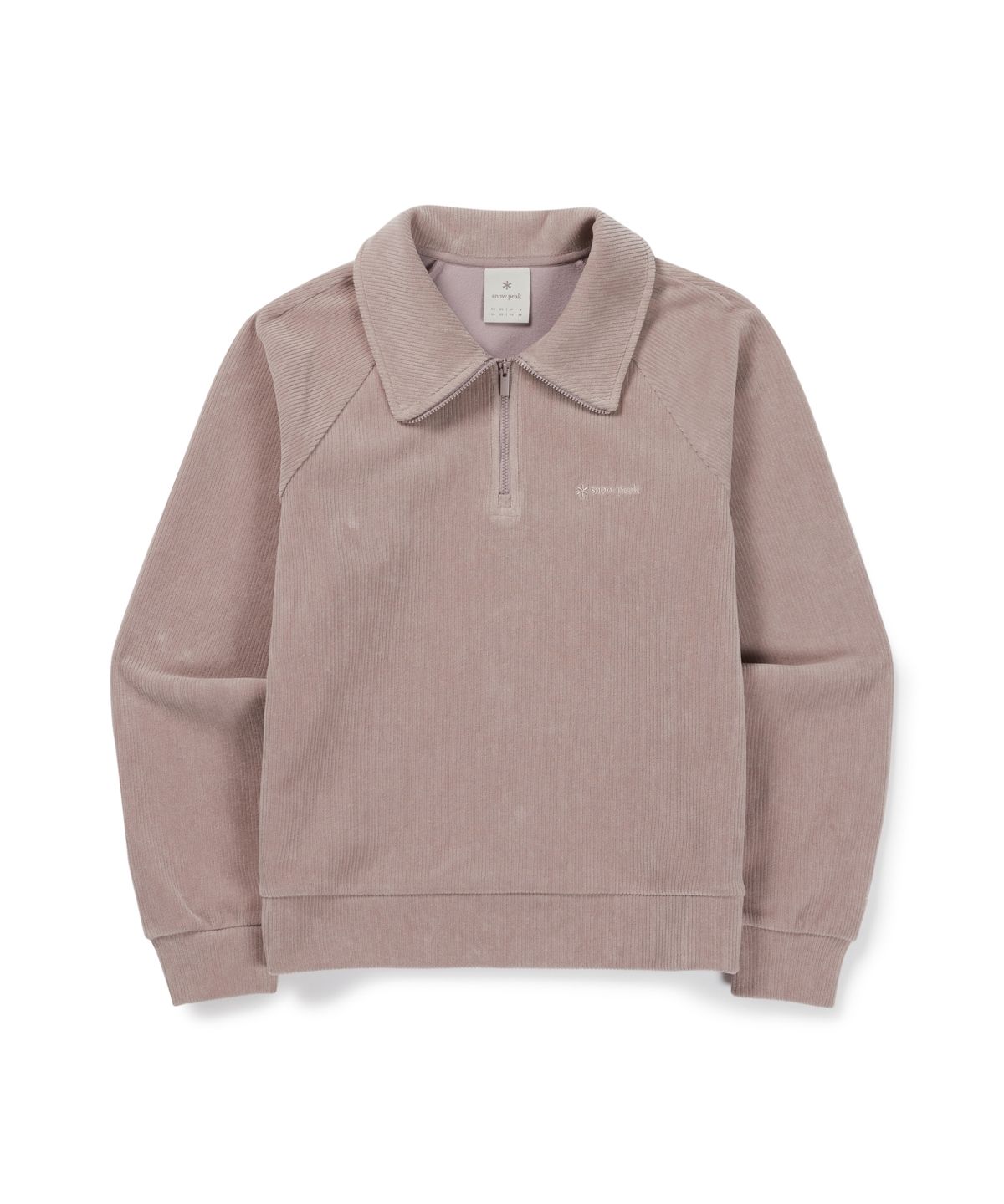 스노우피크 어패럴(SNOWPEAK APPAREL) 코듀로이 여성 반집업 맨투맨 (S26WWFZT71) Rusty Pink