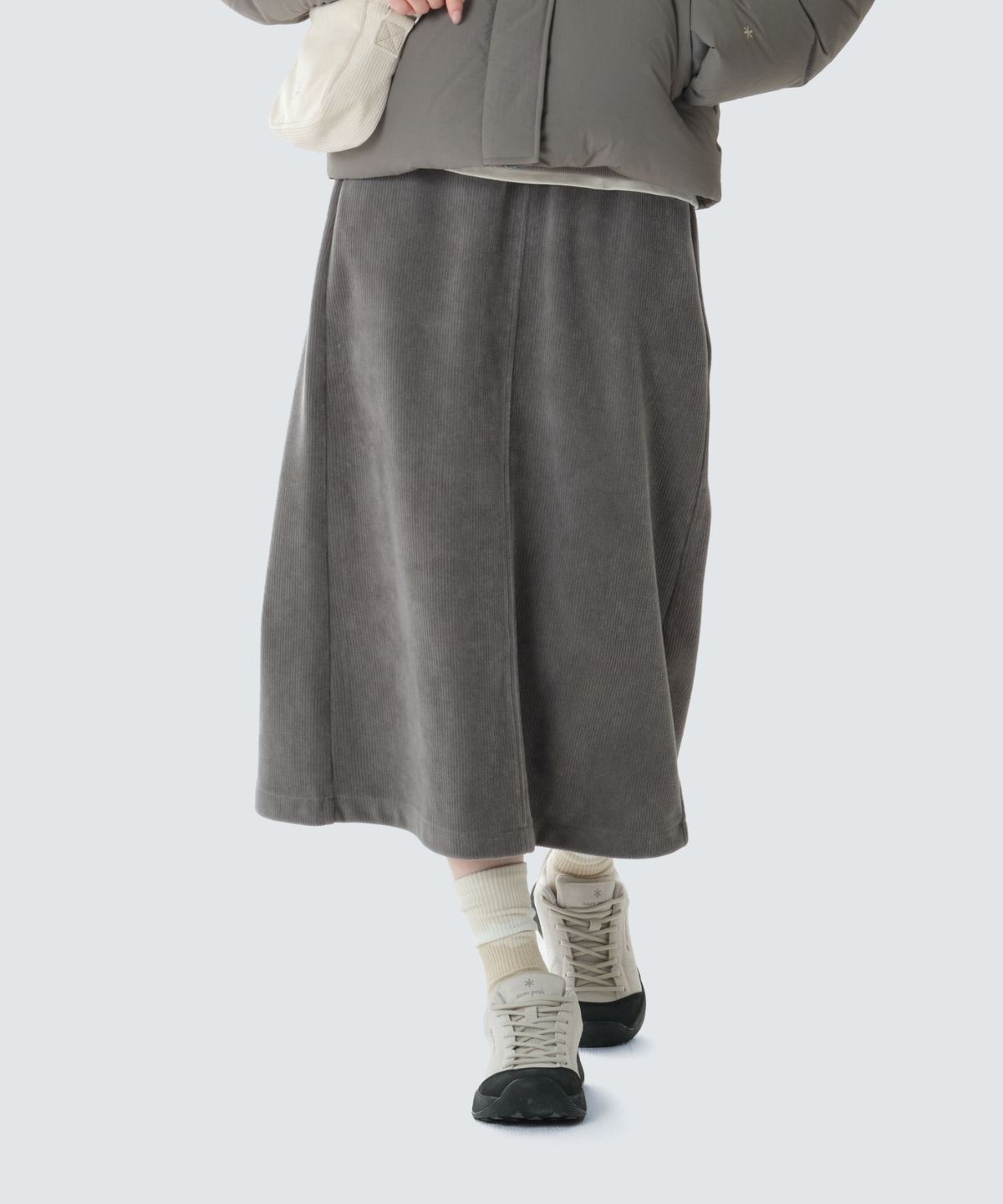 스노우피크 어패럴(SNOWPEAK APPAREL) 코듀로이 스커트 (S26WWFSK75) Dark Gray