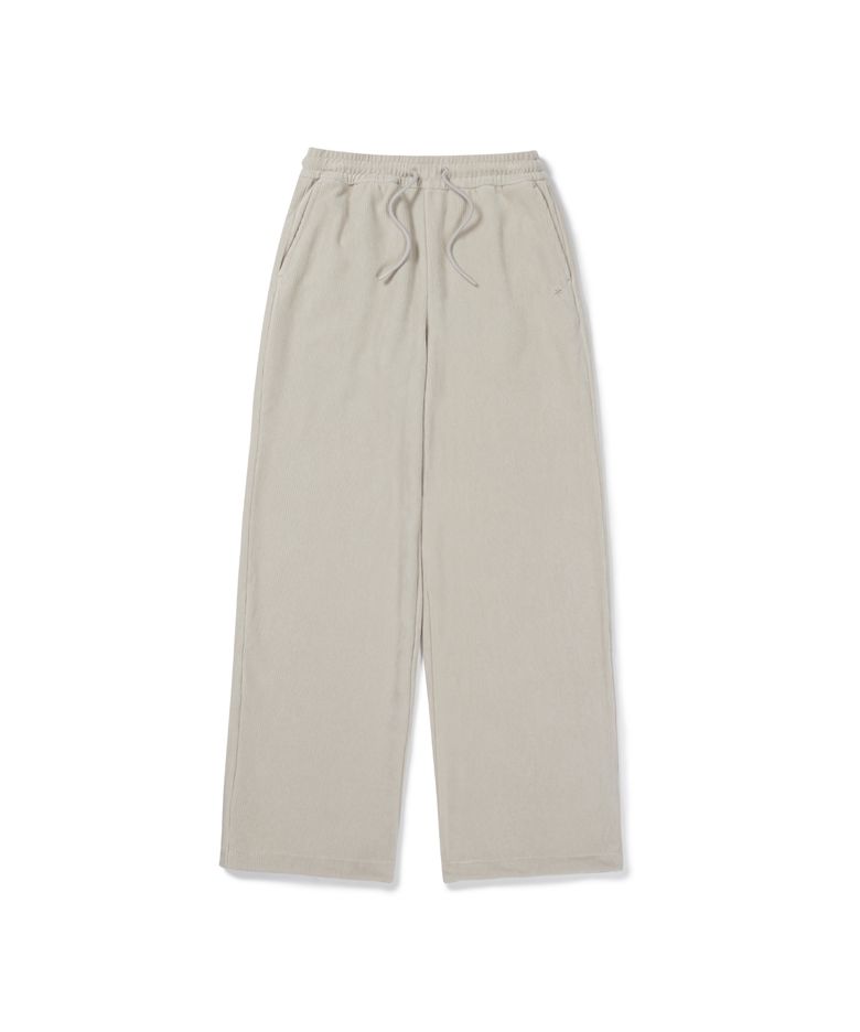 코듀로이 여성 세미 와이드 팬츠 (S26WWFFP73) Light Beige