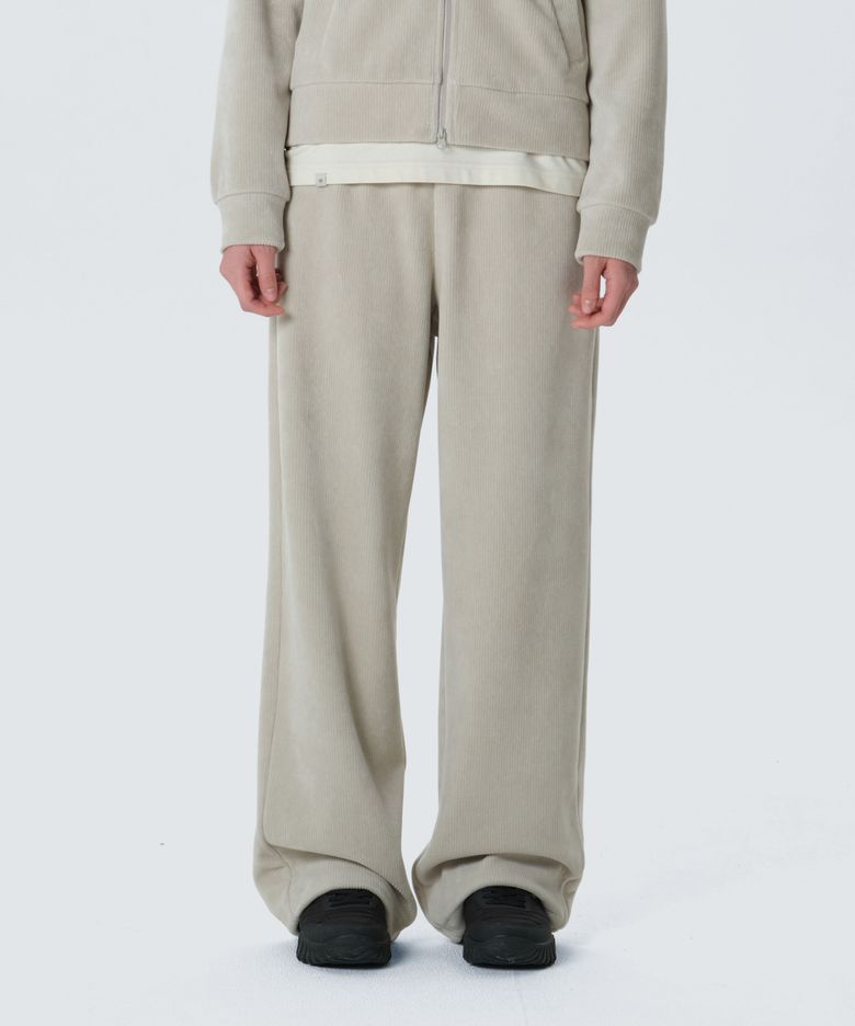 코듀로이 여성 세미 와이드 팬츠 (S26WWFFP73) Light Beige