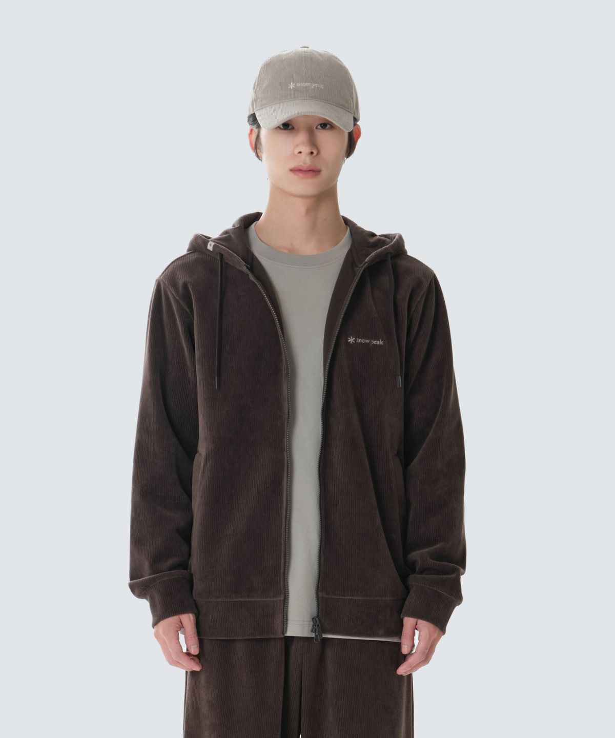스노우피크 어패럴(SNOWPEAK APPAREL) 코듀로이 후드 집업 (S26WMFFJ72) Choco Brown