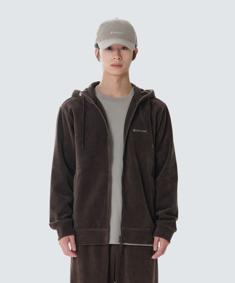 코듀로이 후드 집업 (S26WMFFJ72) Choco Brown