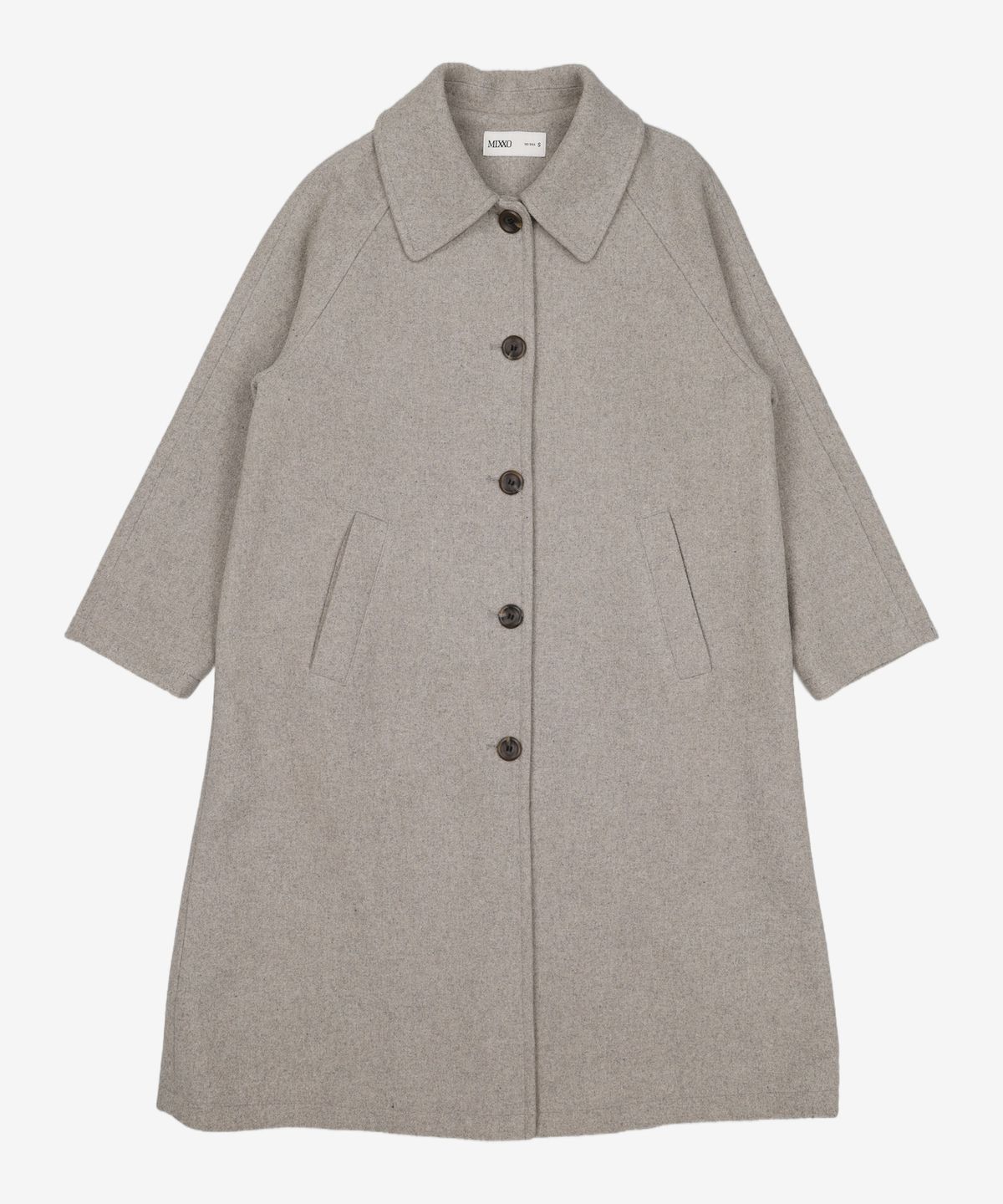 미쏘(MIXXO) 오버핏 싱글 맥 코트 MIWJHB101C S
