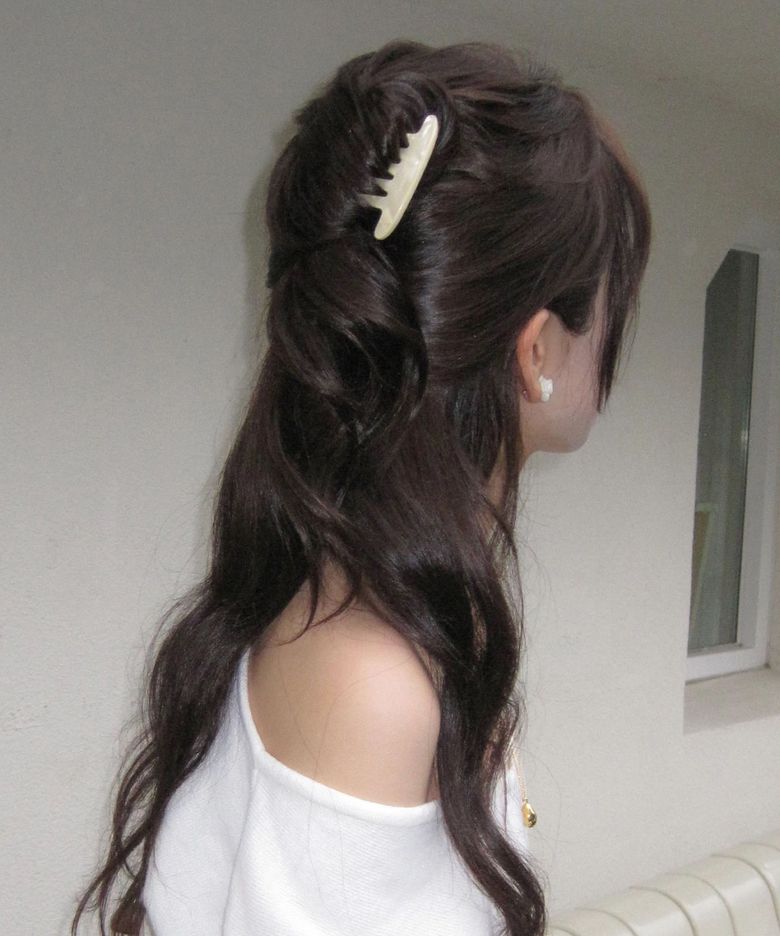 French Hair Comb (Pearl Beige)