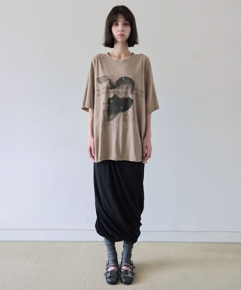 DOUBLE LAYERED BALLOON SKIRT (BLACK)
