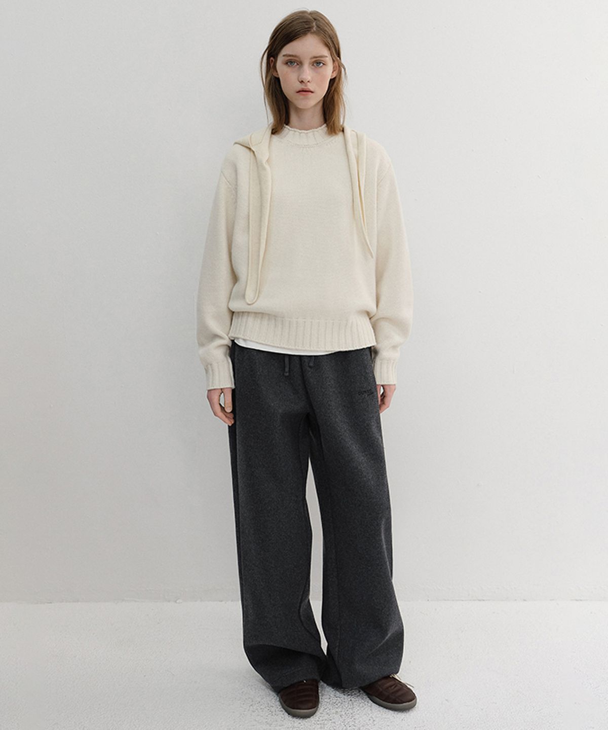 던스트(DUNST) UNISEX JERSEY WIDE PANTS_UDPA6D121_CHARCOAL GREY