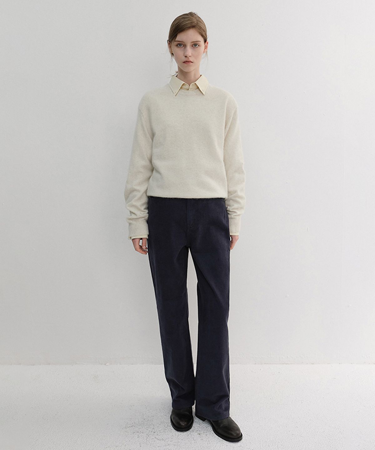 던스트(DUNST) BRUSHED STRAIGHT JEANS_UDPA6D223_NAVY