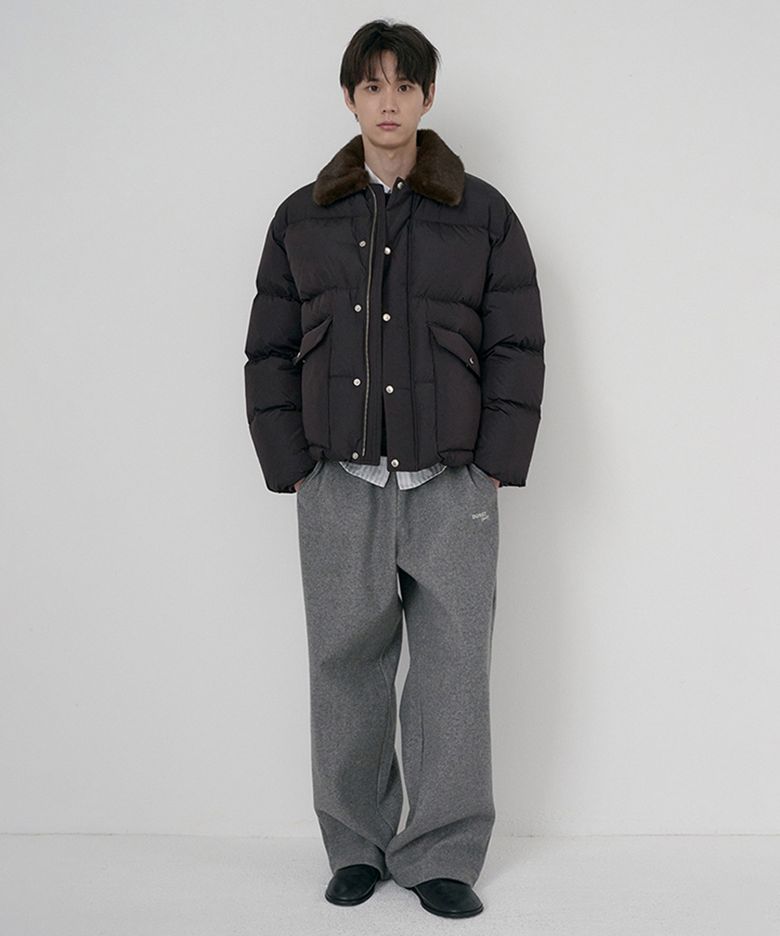 UNISEX JERSEY WIDE PANTS_UDPA6D121_MELANGE GREY