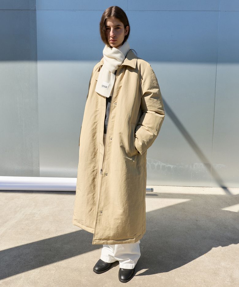Duck Down Raglan Coat - French Beige