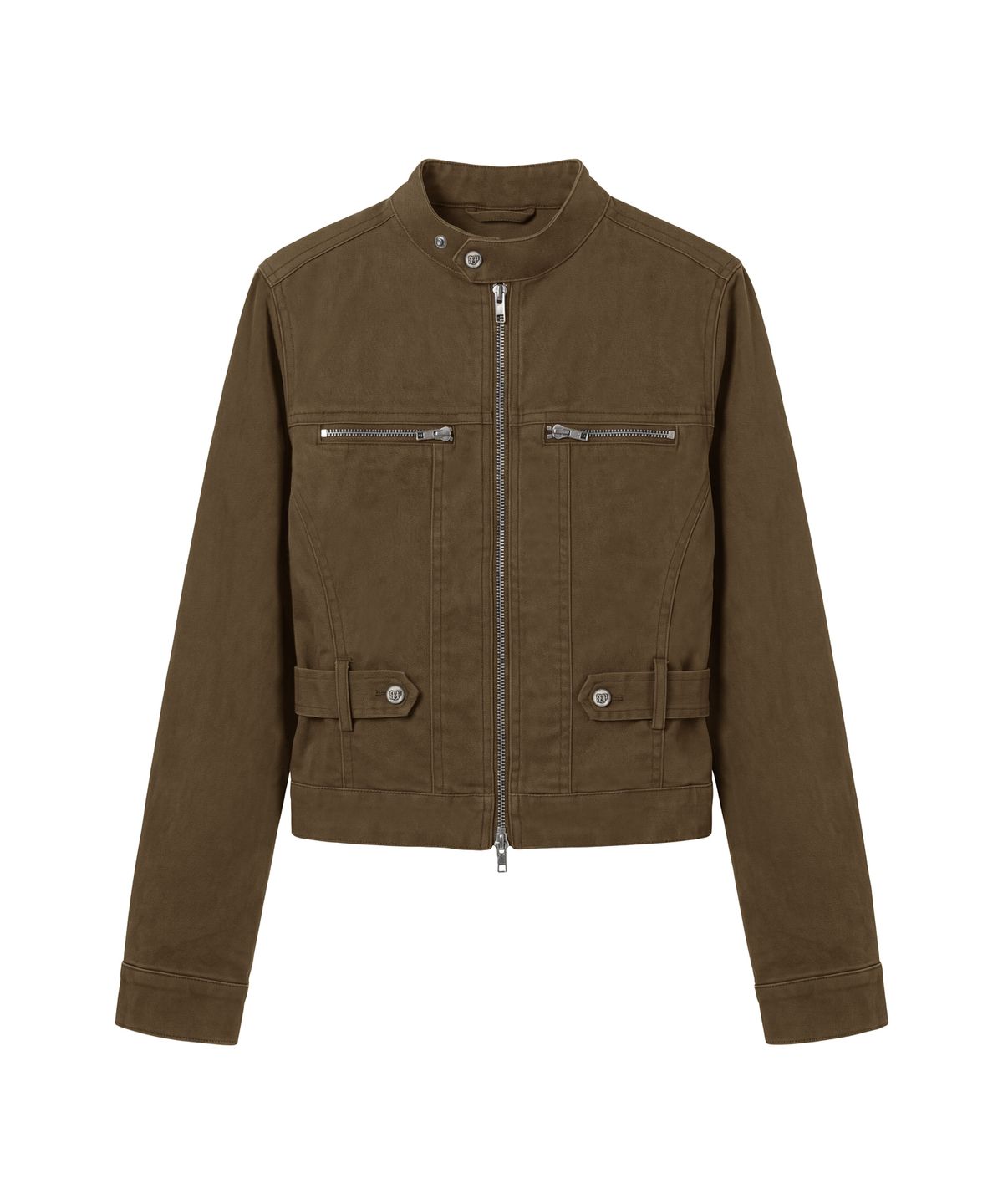 블랙 퍼플(BLACK PURPLE) 벡터 스냅 슬림 자켓_브라운 Vector Snap Slim Jacket_Brown