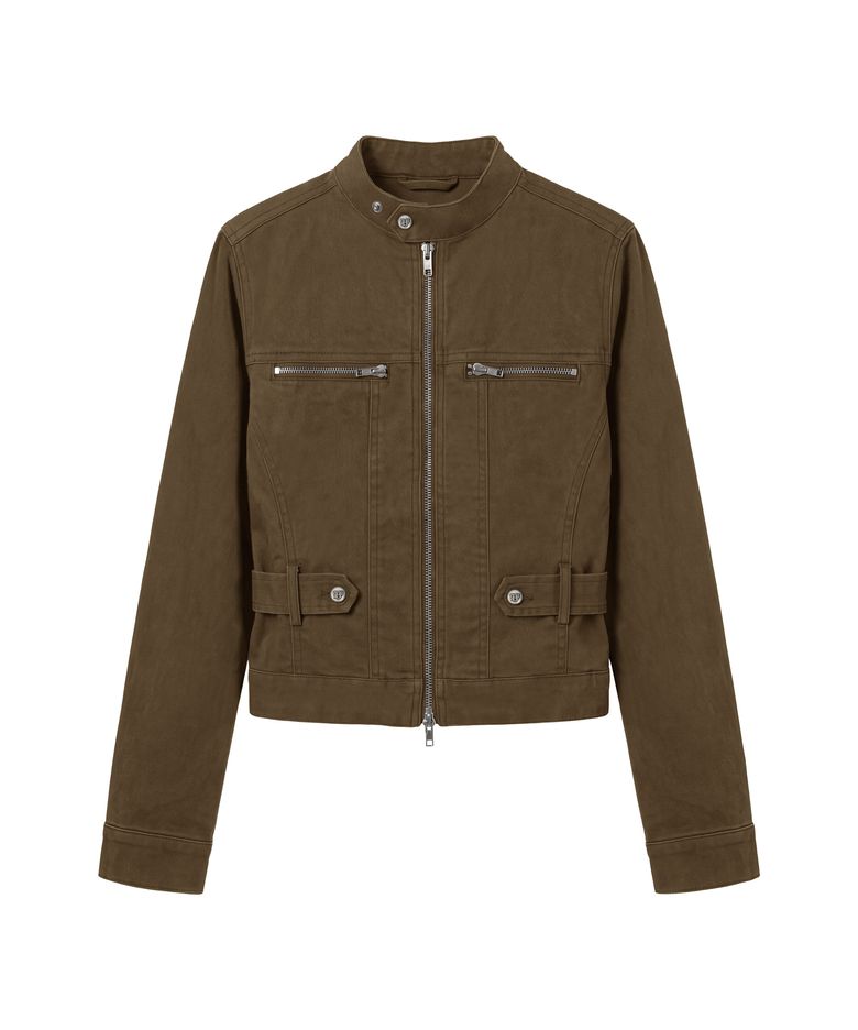벡터 스냅 슬림 자켓_브라운 Vector Snap Slim Jacket_Brown