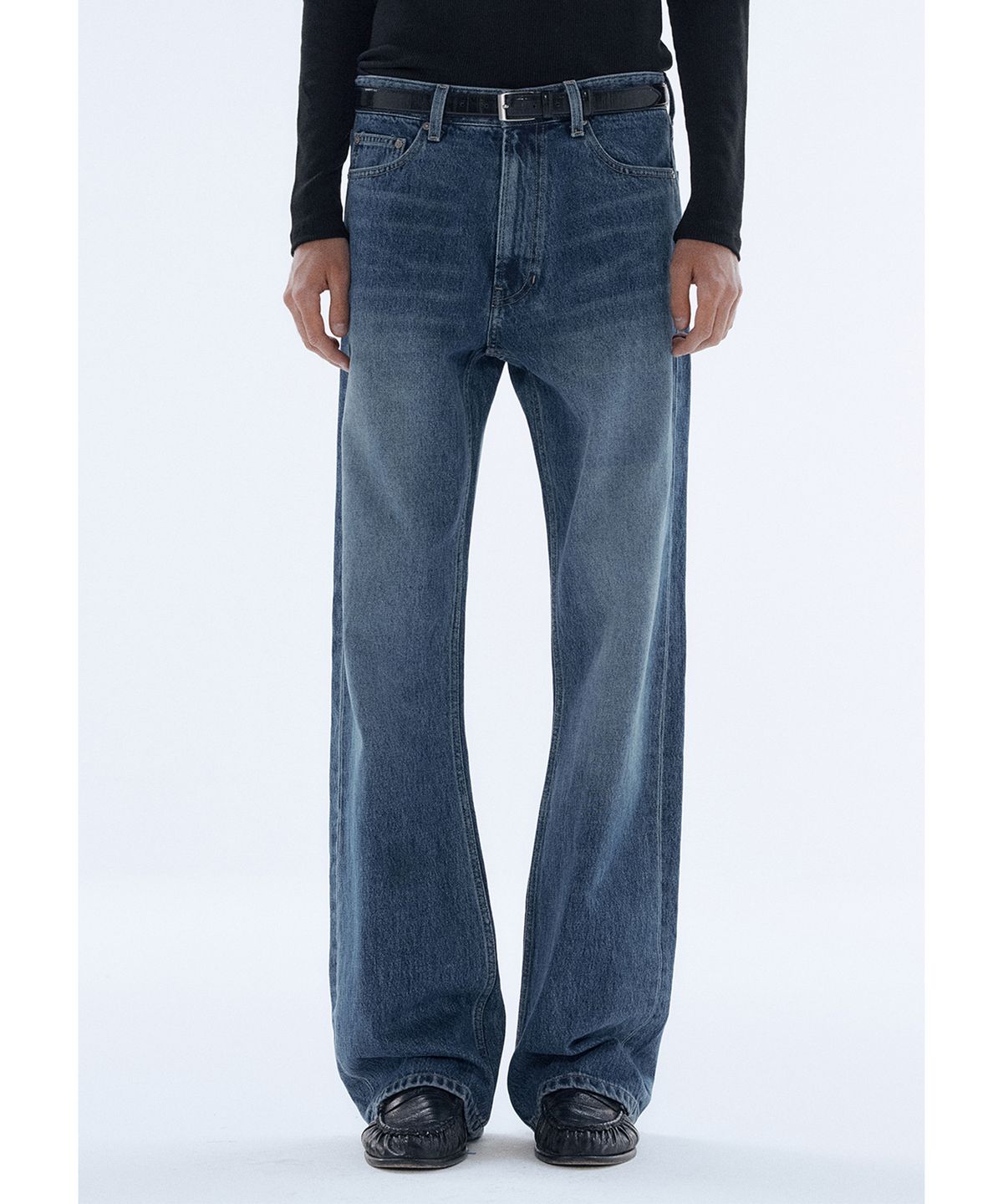세비지(SAVAGE) Bootcut Fit Denim Jeans - Deep Blue