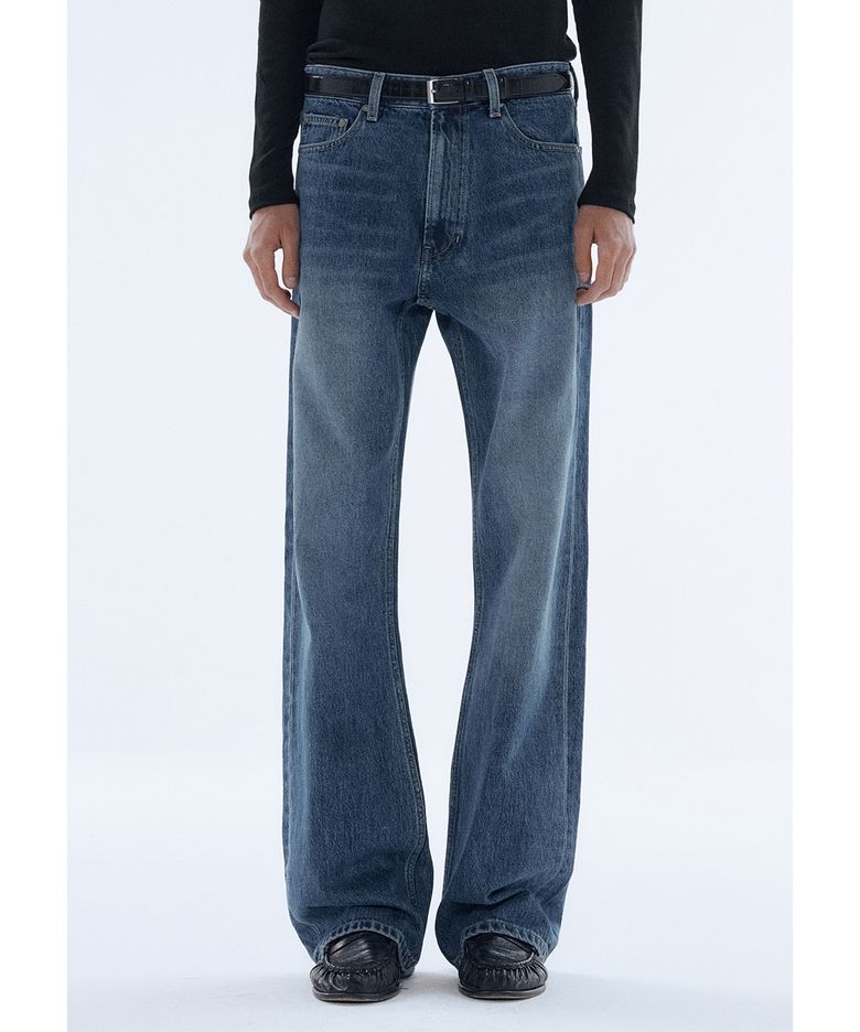Bootcut Fit Denim Jeans - Deep Blue
