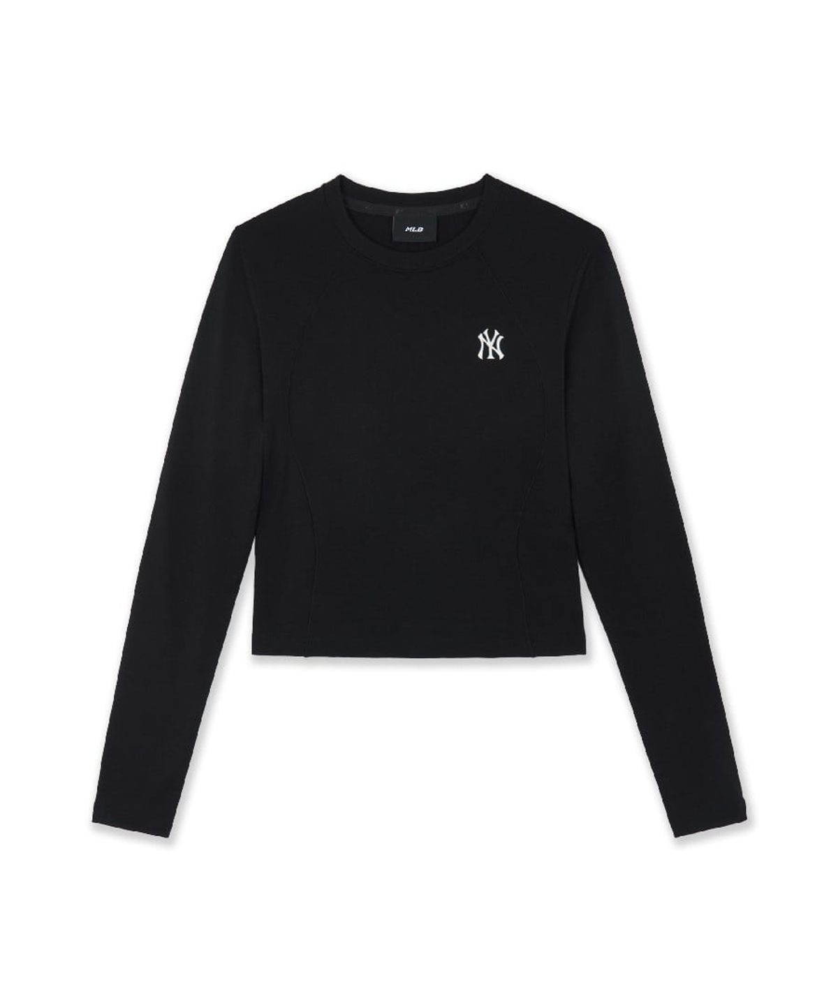 엠엘비(MLB) 여성 베이직 슬림핏 기모 긴팔 티셔츠 NY (Black)