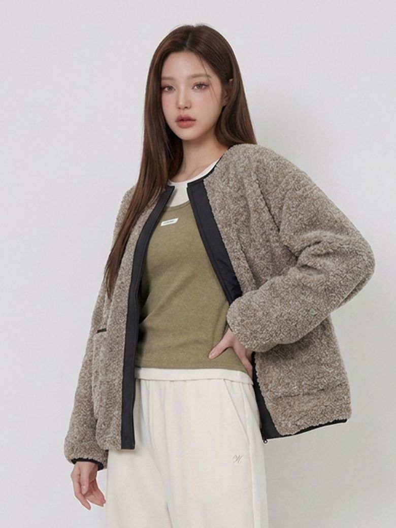 여성 보아 퍼 플리스 집업 점퍼_132(10590-134-802-08)