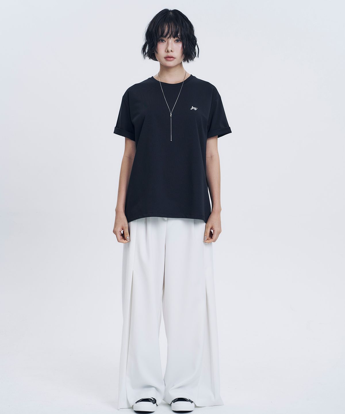 지니영(JEENYYOUNG) JNY 기본 박스티 블랙 (Basic Box Tee - Black)