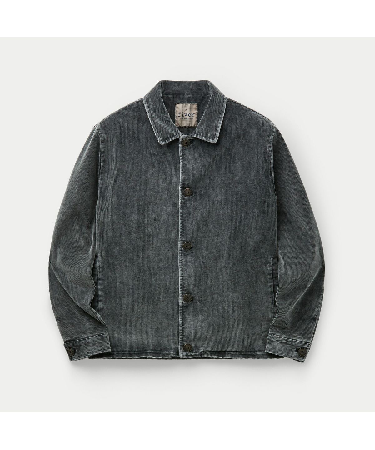 시리즈(SERIES) FIVER CORDUROY STONE MARBLED WASH JACKET SOUAW26101BKX