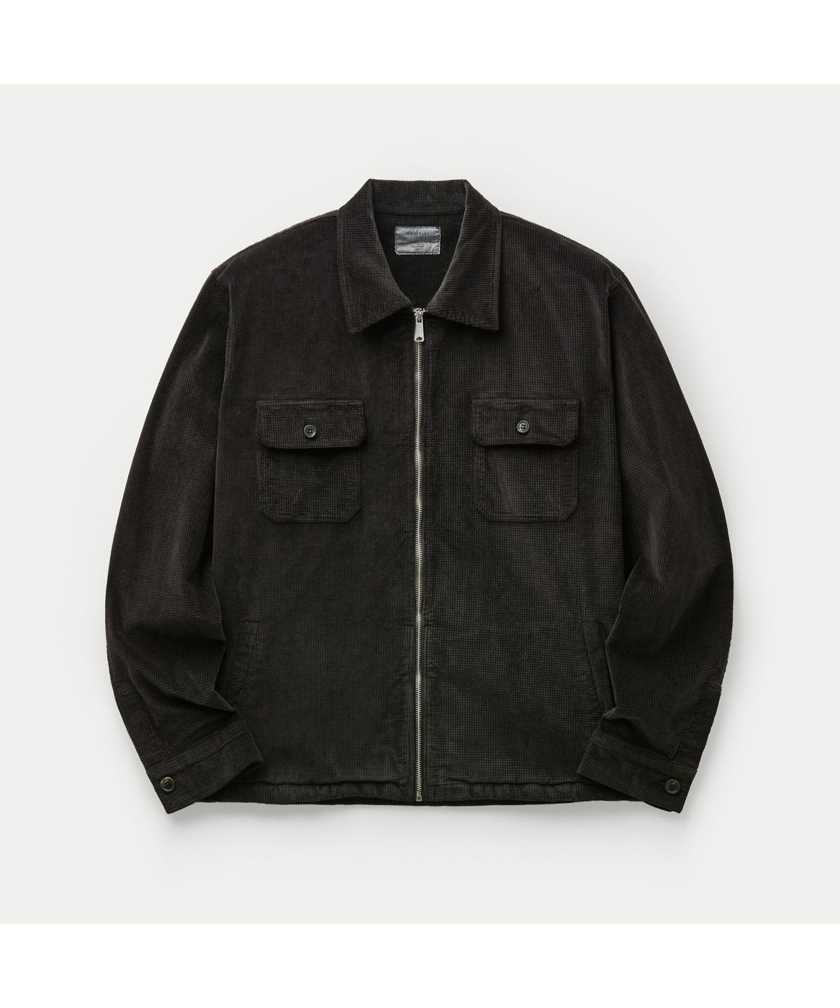 시리즈(SERIES) CROSSLEY WAFFLE CORDUROY FULL ZIP JACKET SOUAW26001BKX