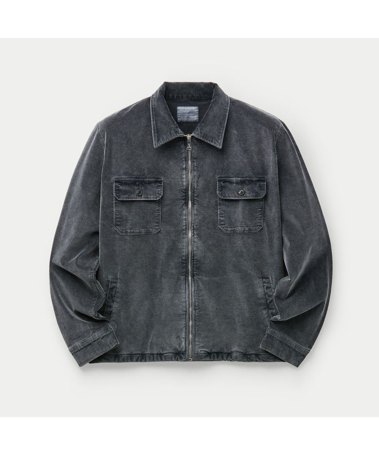 CROSSLEY WAFFLE CORDUROY FULL ZIP JACKET SOUAW26001CHD