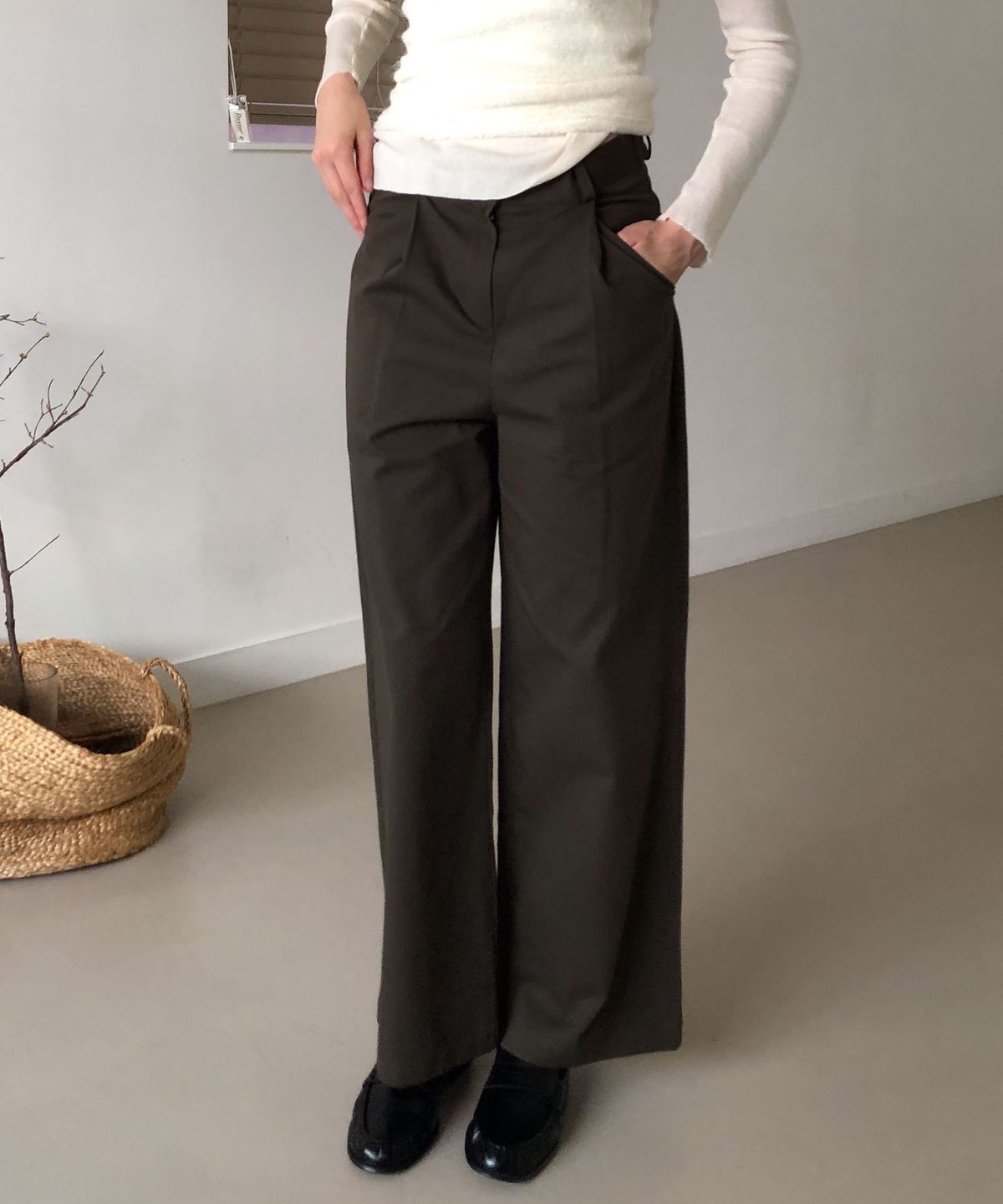 딜라이디(DELIDI) Bay fatigue pants (khaki)
