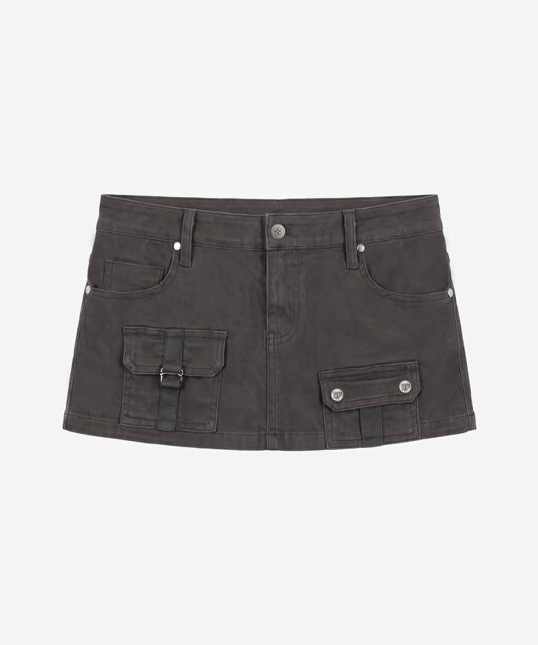 벡터 모듈 스커트_챠콜 Vector Module Skirt_Charcoal