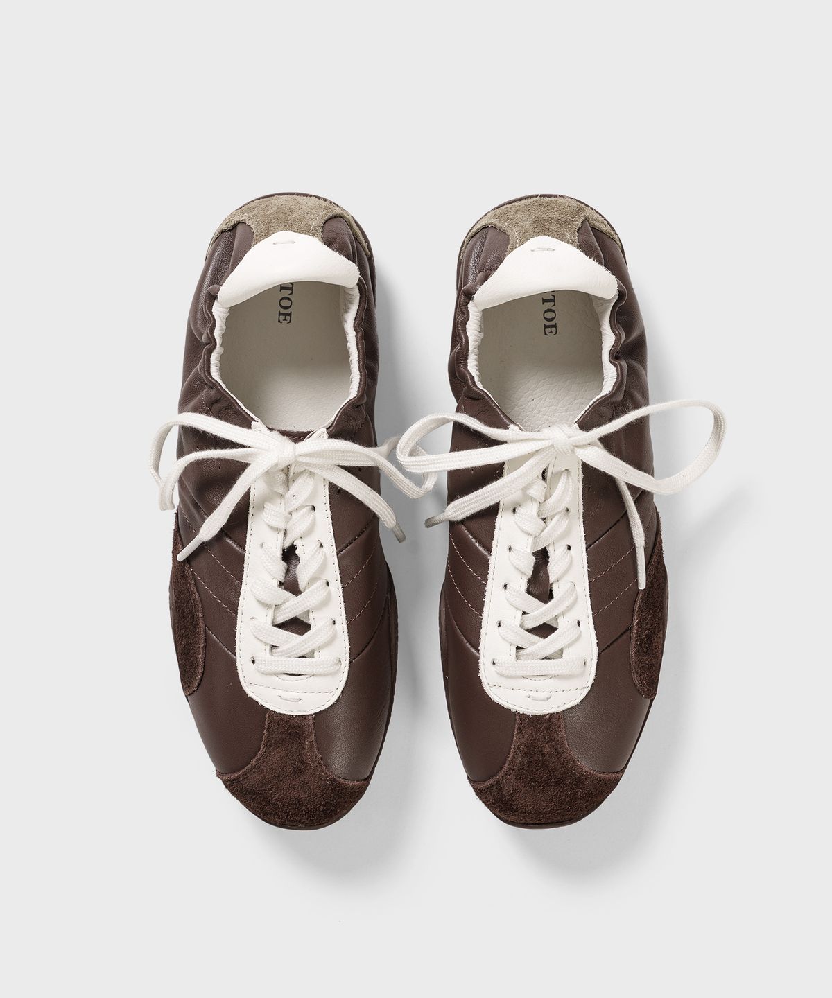 스토(STOE) MAREN Laced Sneakers_Brown_Low-profile sneakers 마렌 레이스드 스니커즈 브라운