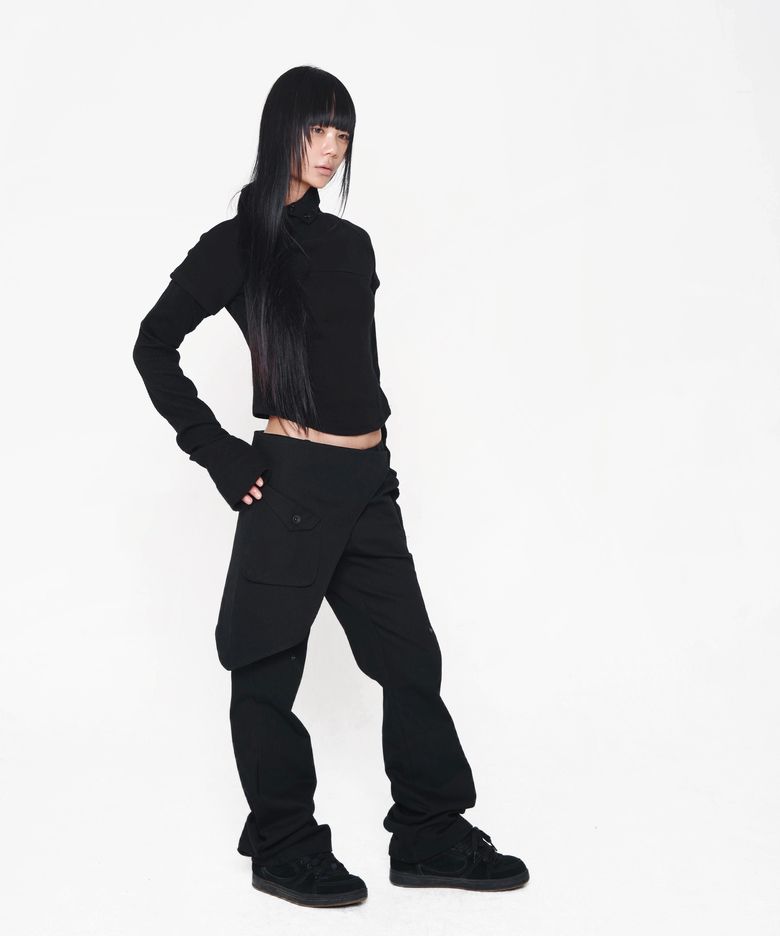 VOL. 5.0 Wrap Flare Pants BK