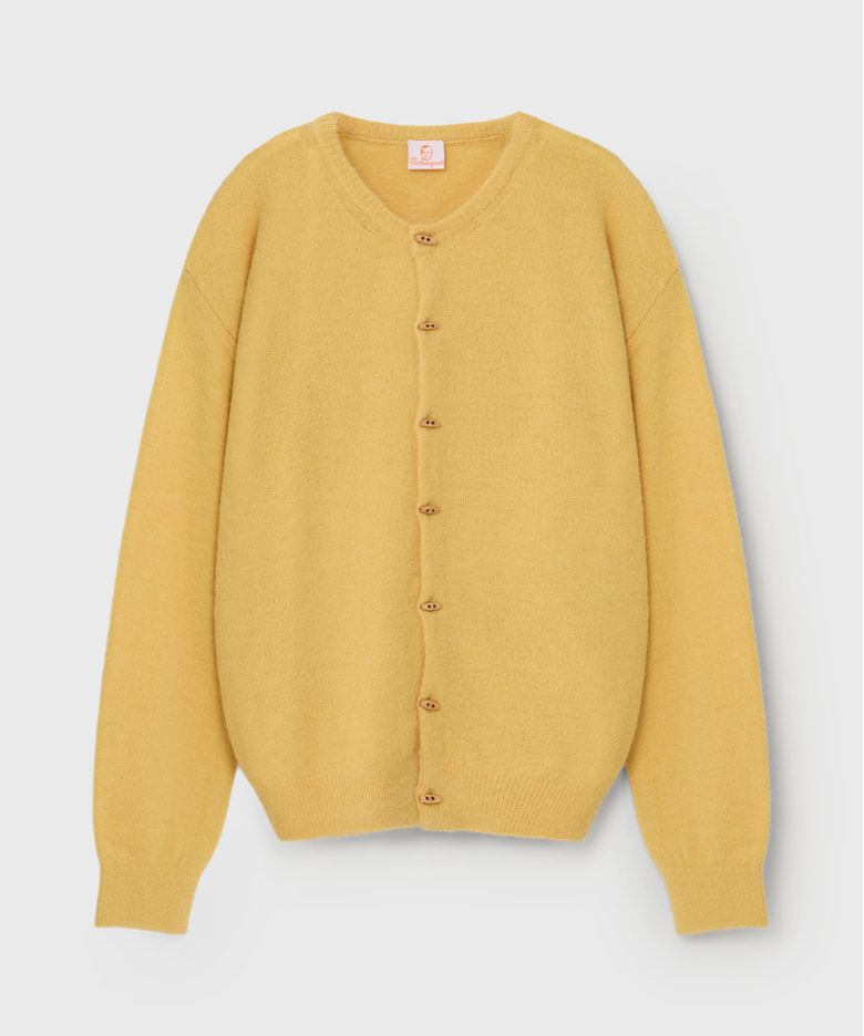 SOFT ALPACA CARDIGAN (LEMON)