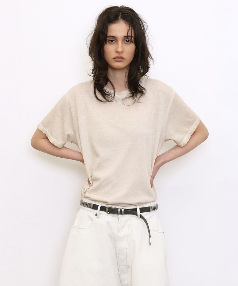 VINTAGE BASIC TEE (NATURAL BEIGE)