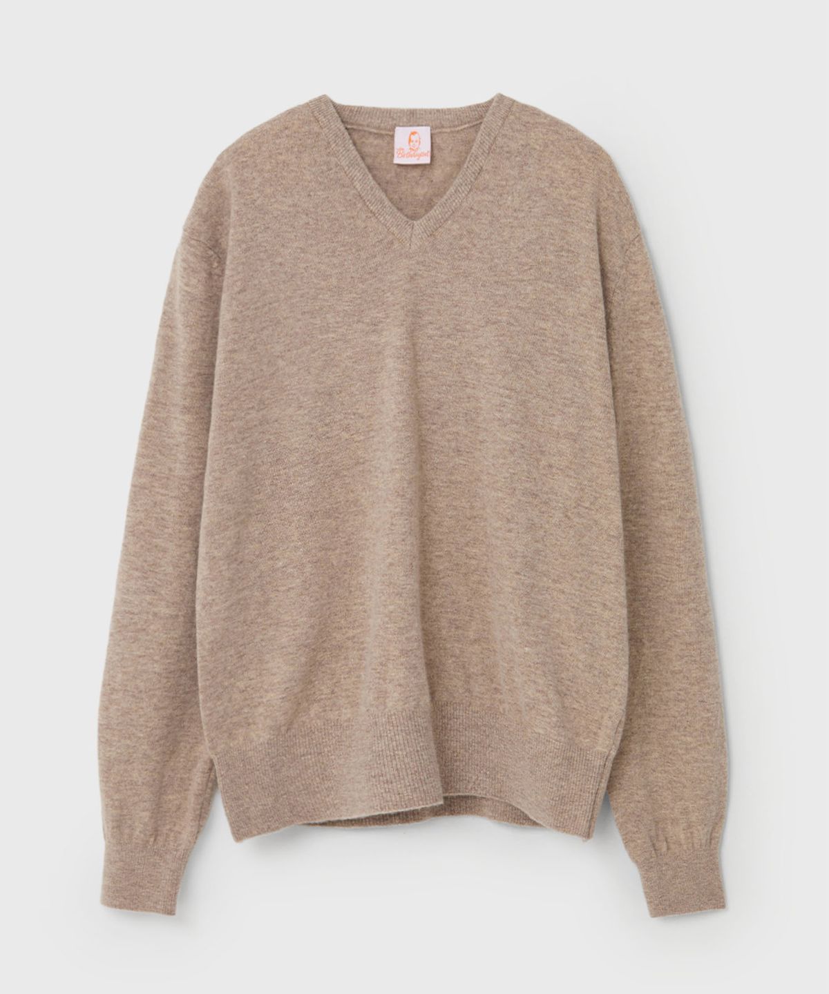 벌스데이수트(BIRTHDAYSUIT) SOFT CASHMERE V-NECK KNIT (WOOD)