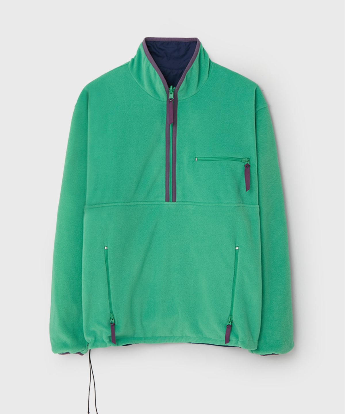벌스데이수트(BIRTHDAYSUIT) REVERSIBLE FLEECE PULLOVER (GREEN)