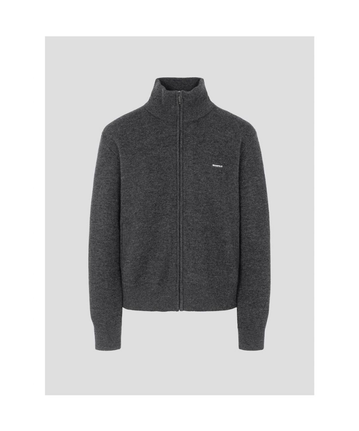 빈폴 레이디스(BEANPOLE LADIES) [Essential] 베러 핏 집업 니트  애쉬 (BF695AE034)