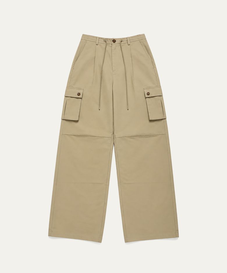 Roam cotton cargo pants (beige)