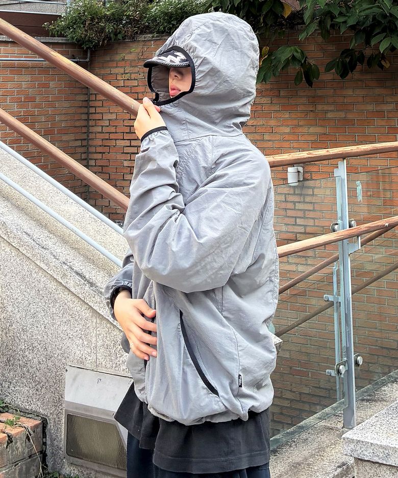 투웨이 썸홀 윈드자켓 [그레이]
