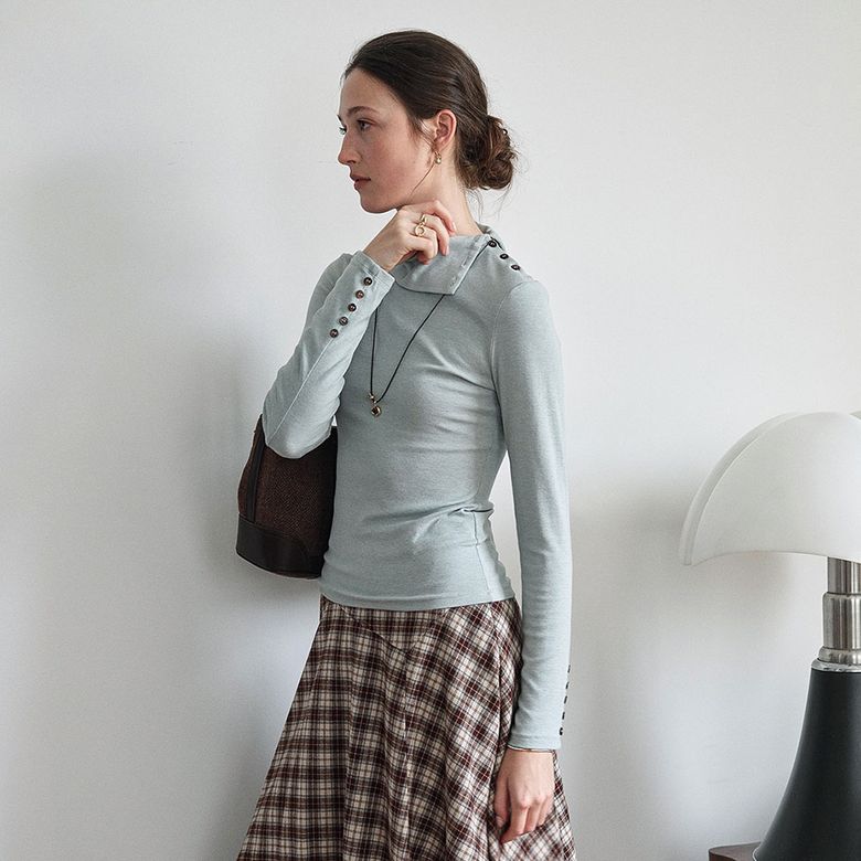 SR_Side open collar top