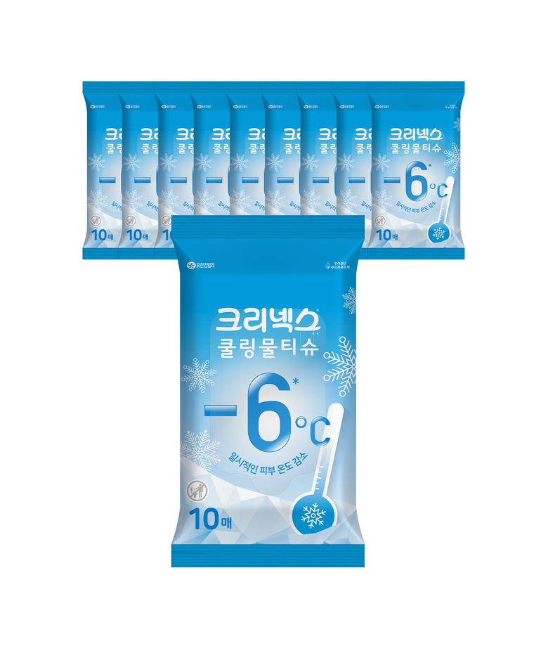 쿨링물티슈 10매x10개