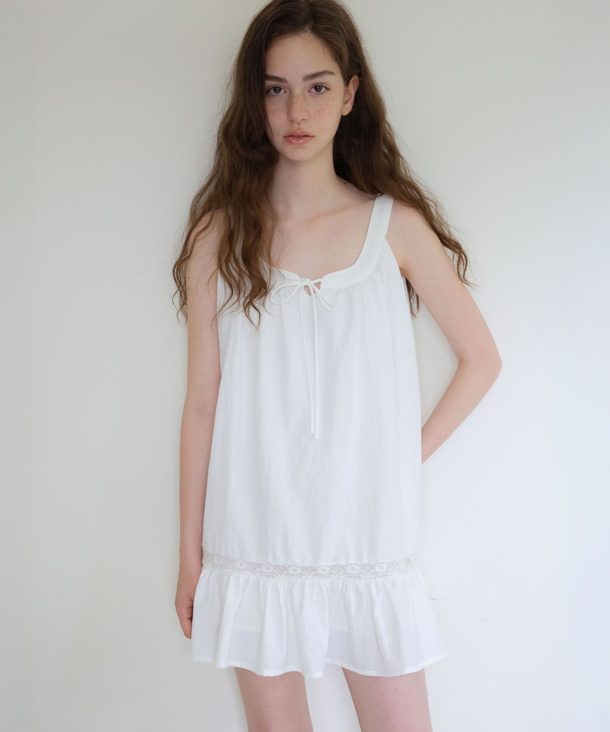 헤더먼트(HETHERMENT) jane volume dress (cream)
