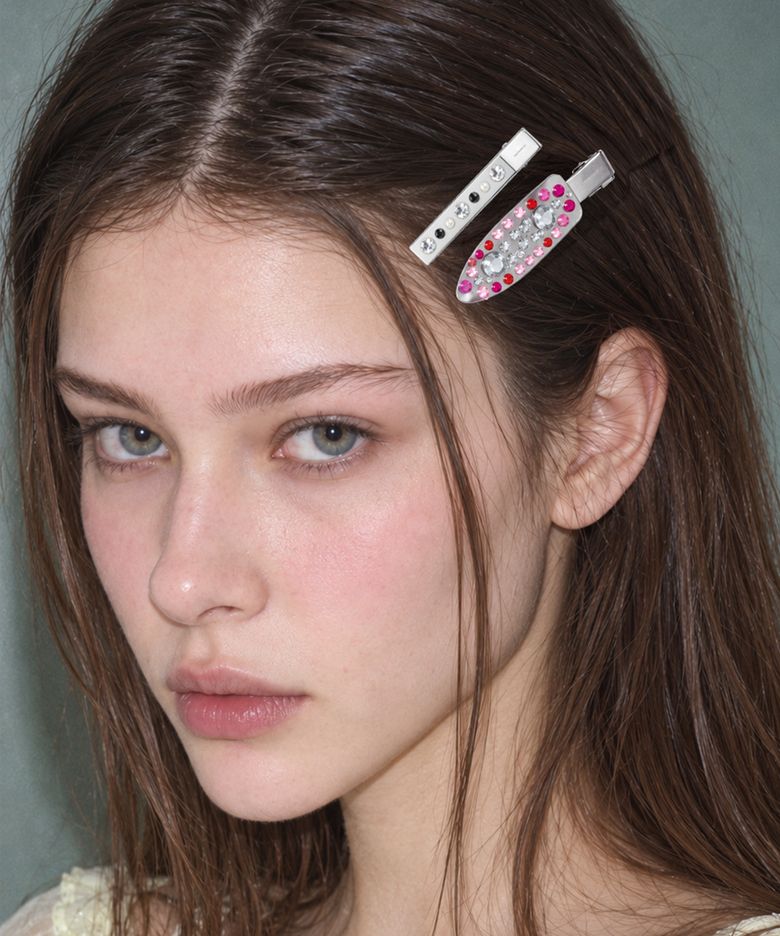 [무신사 단독] NO.820 [SILVER] DIY HAIR PIN + GEM STICKER 8SET