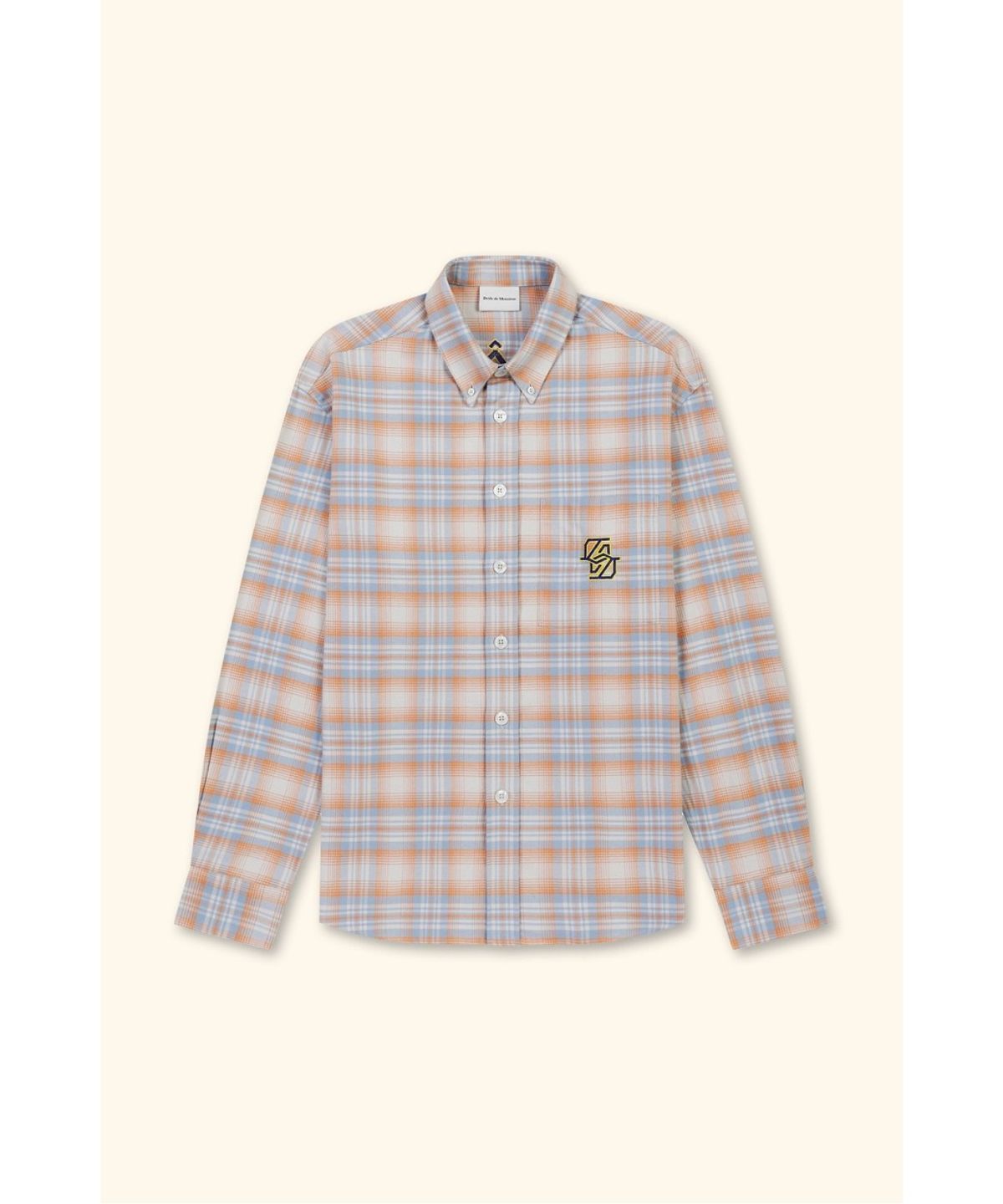 드롤드무슈(DROLE DE MONSIEUR) Boxy Flanel Checked Shirt D0SAW26124ORX