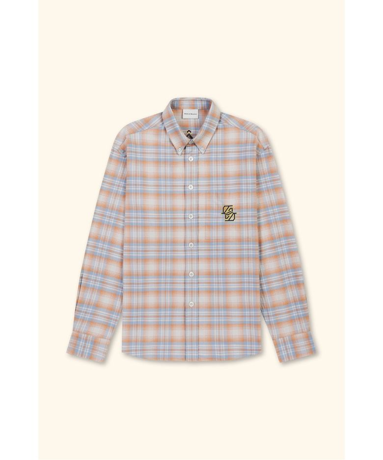 Boxy Flanel Checked Shirt D0SAW26124ORX