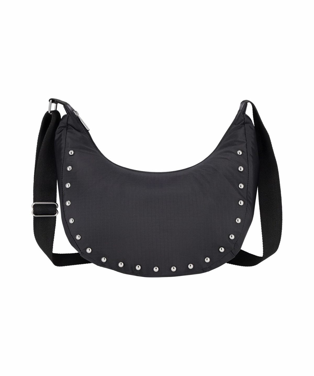 레스포색(LESPORTSAC) 블랙 스터드 미디움 크레센트 숄더백 [2980.LE26]
