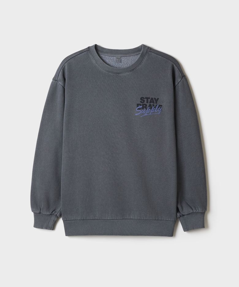 [키즈] 피그먼트 스웨트셔츠 (기모)_SPMWG4TKU3